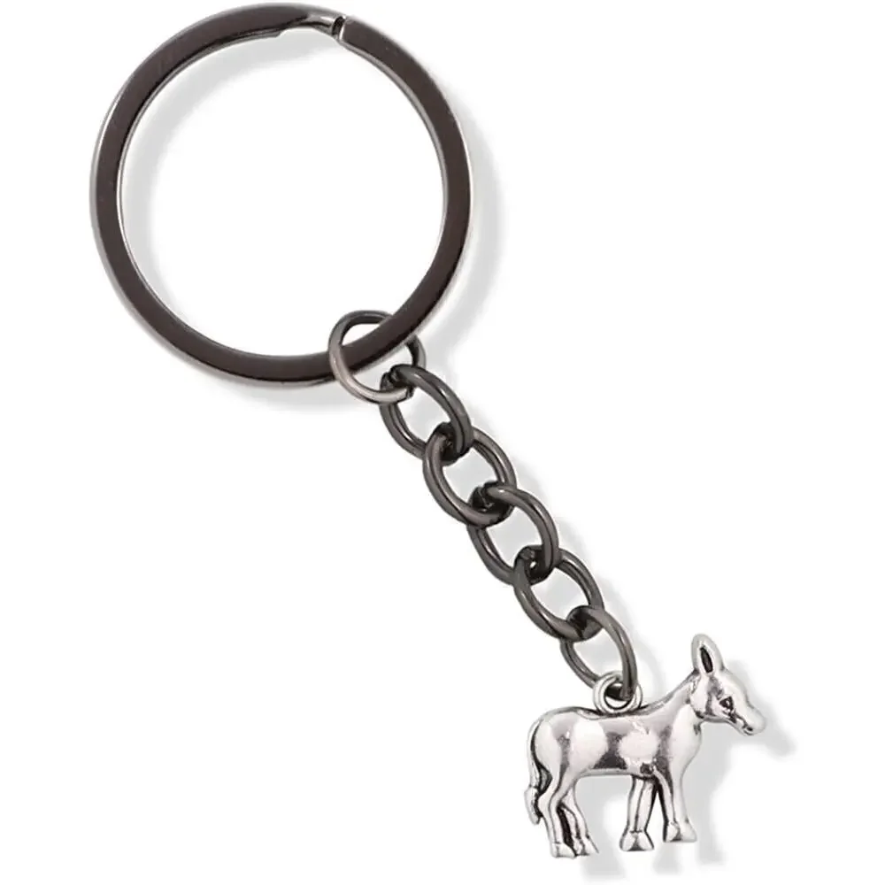 Donkey Ass Animal Charm Keychain